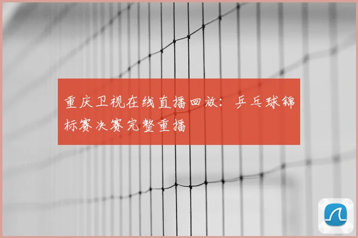 重庆卫视在线直播回放:乒乓球锦标赛决赛完整重播